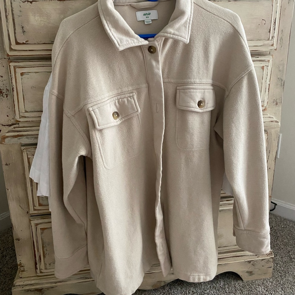 Aerie shacket worn twice
